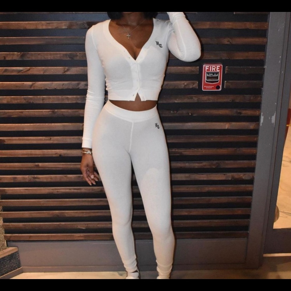 HIDDEN CULT white leggings set